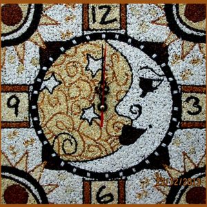 Tranh gạo đồng hồ 1