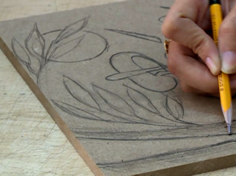 vẽ phác họa tranh gạo