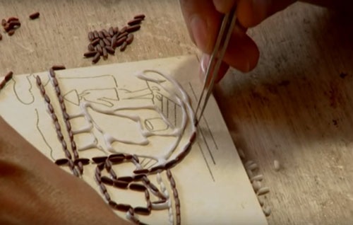 Mách bạn cách làm tranh gạo nhanh chóng