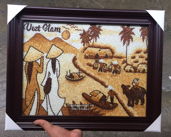 Mách bạn cách làm tranh gạo nhanh chóng